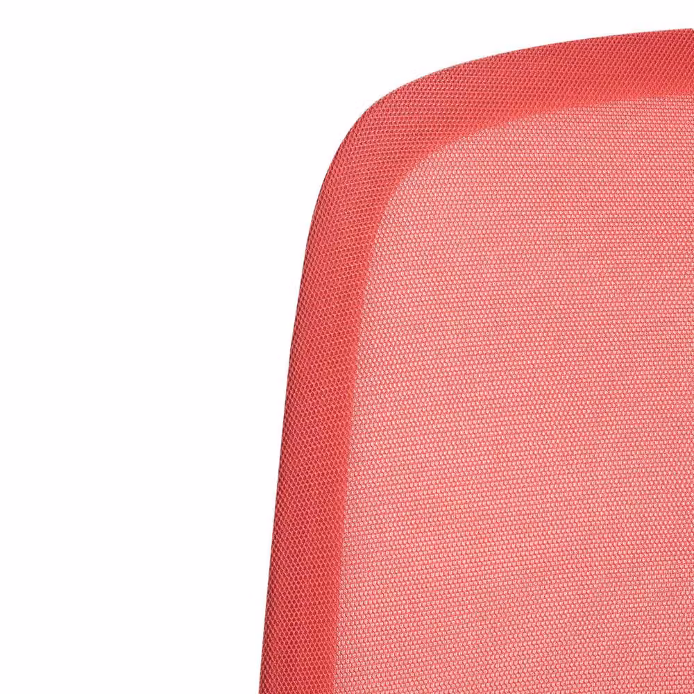 Wyld and Coco Red Fabric Mesh Task Chair with Armrests and 360 Degree Swivel – 3