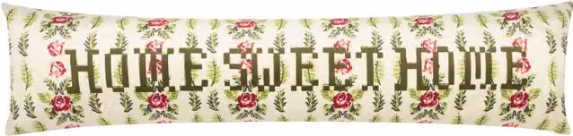 Feeoni Home Sweet Home Velvet Draught Excluder in Green