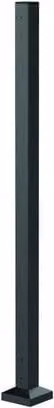 Steel Fortitude Anthracite Rectangular Bolt-Down Mid Post with Base Cover Plate, H: 115.5 cm, W: 5.0 cm