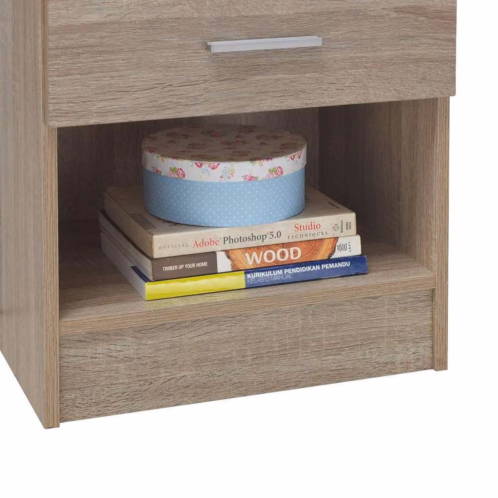 Timber Art Design Rio Costa 1 Drawer Bedside Table in Brown – 4