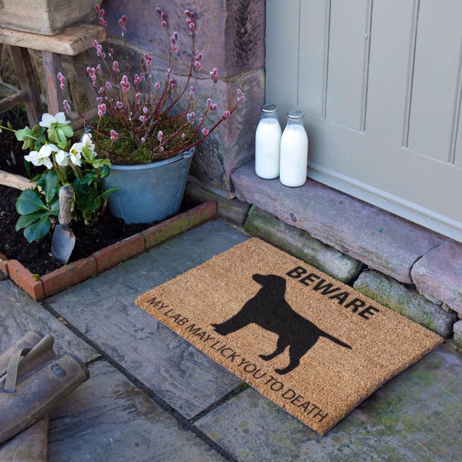 Artsy Mats Labrador Doormat, Brown, W: 60 cm, D: 40 cm – 2