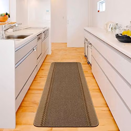 THE RUGS Machine Washable Bordered Area Rug for Living Room, Bedroom or Hallway, Beige, W: 150 cm, D: 100 cm – 2