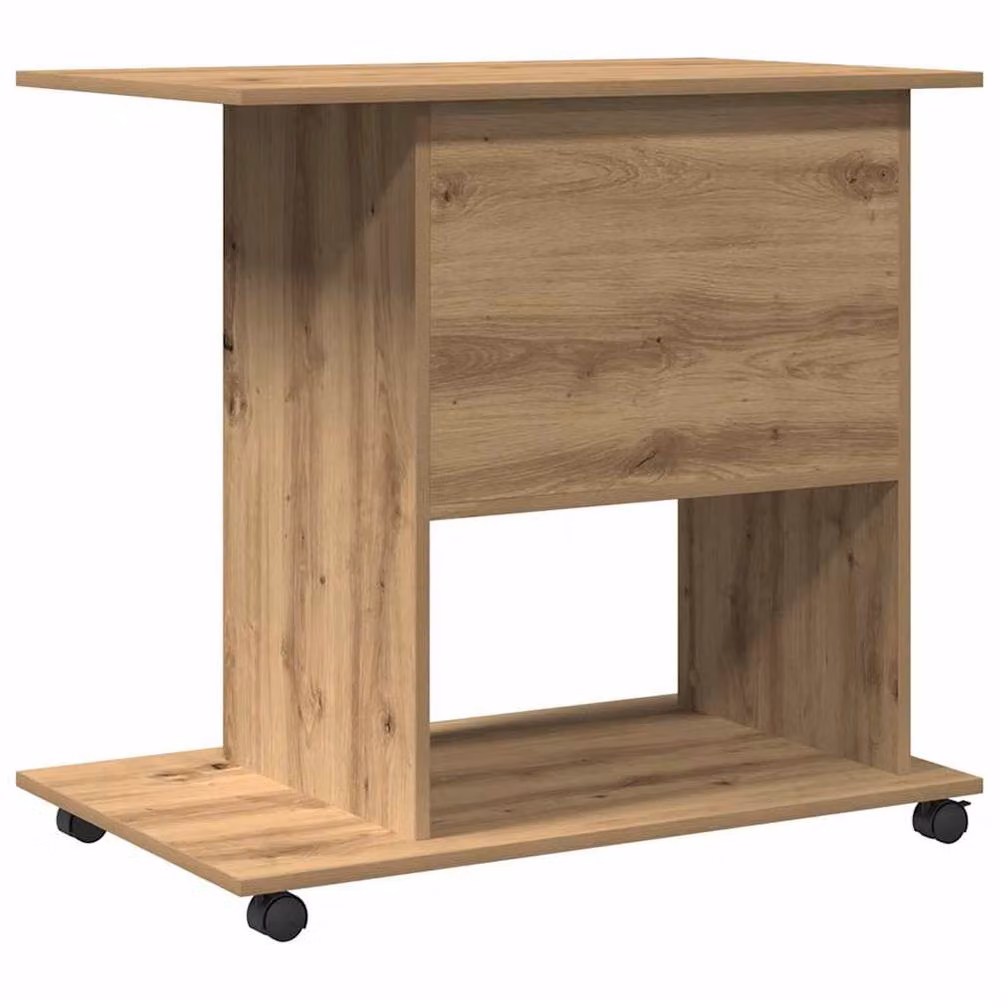 Berkfield Home Artisan Oak Computer Desk in Brown, W/D/H: 80 x 50 x 75 cm – 5