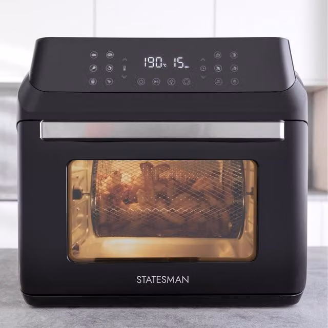 Statesman 13-in-1 Digital Air Fryer Oven with 15 Litre Capacity, Black