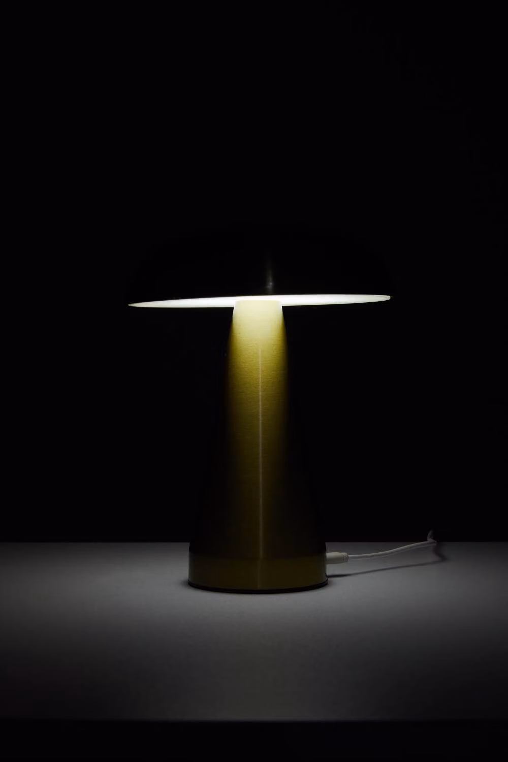 H&O Direct Mushroom Shape Rechargeable Dimmable Table Lamp in Gold – 6