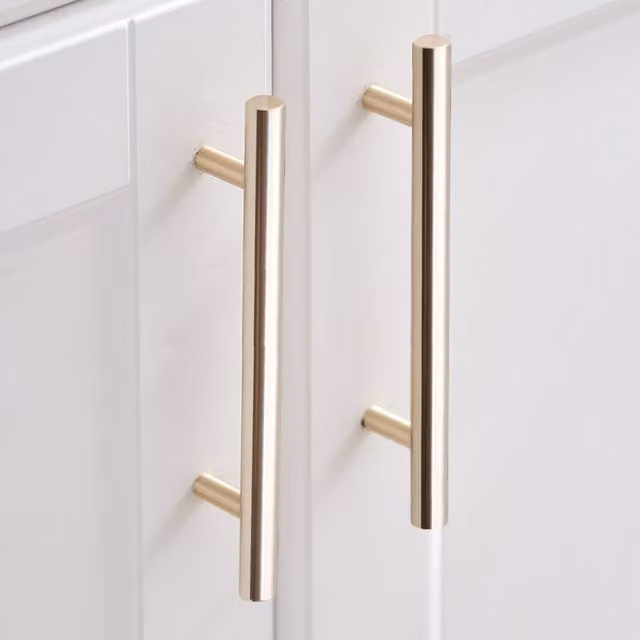 Pack of 2 Darphe Brushed Gold Elegant Bar Furniture Handles