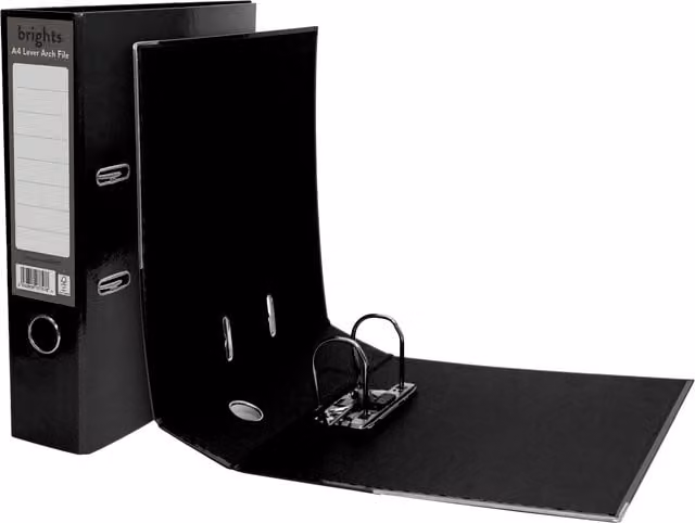 Pukka Brights A4 Lever Arch File in Black