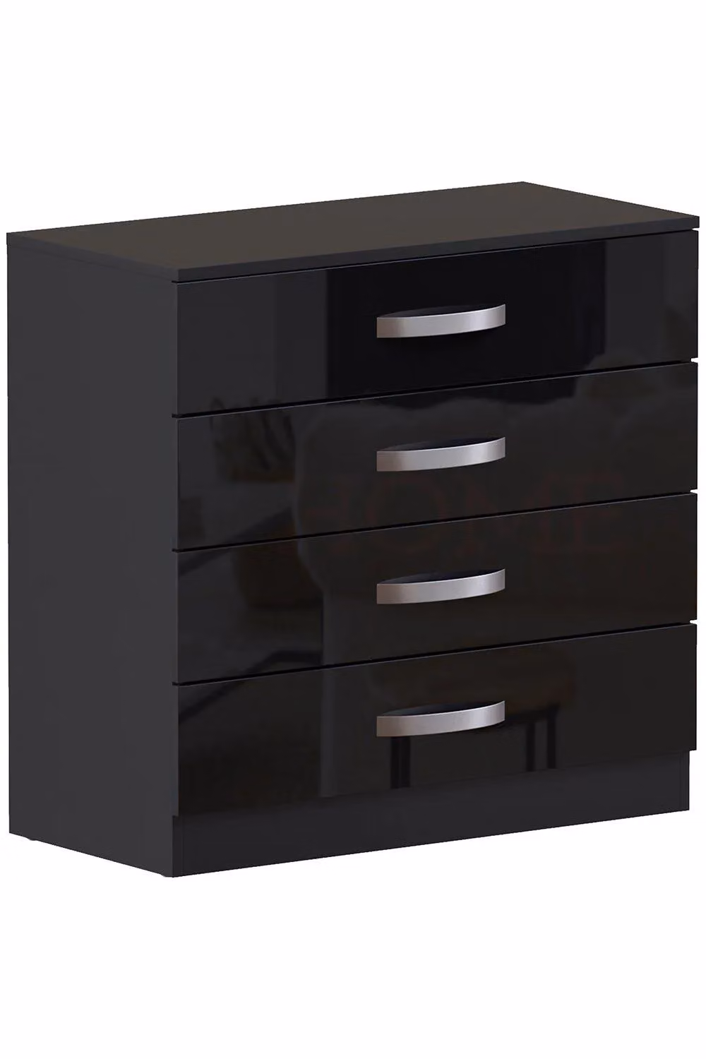 Vida Designs Hulio 4 Drawer Chest of Drawers in Black – 4