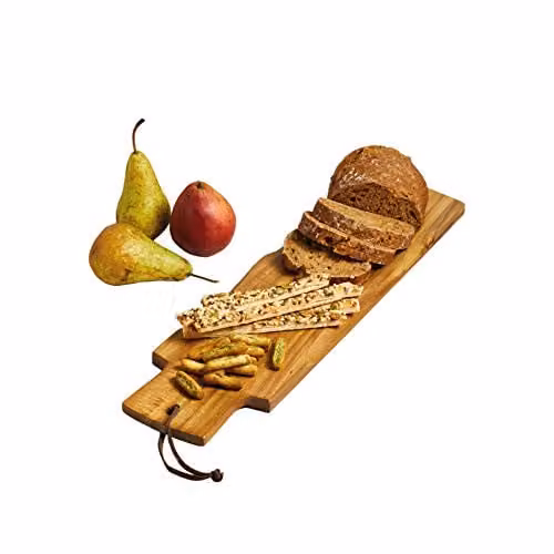 Artesa Brown Acacia Wood Baguette Board and Serving Plank, W: 48 cm, D: 13 cm – 1