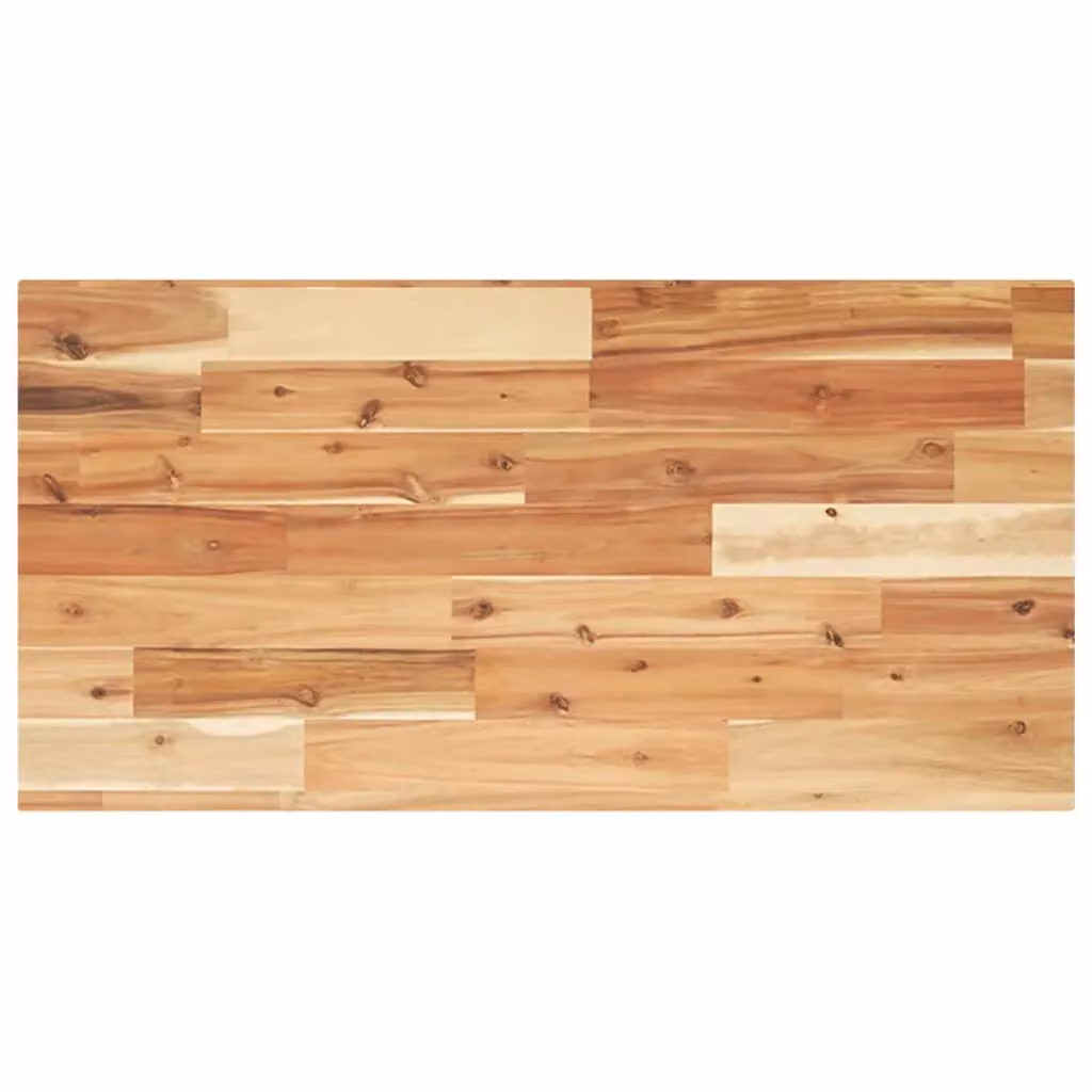Berkfield Home Floating Wall Mounted Acacia Wood Shelf, Brown, W: 80 cm, D: 40 cm, H: 2 cm – 1