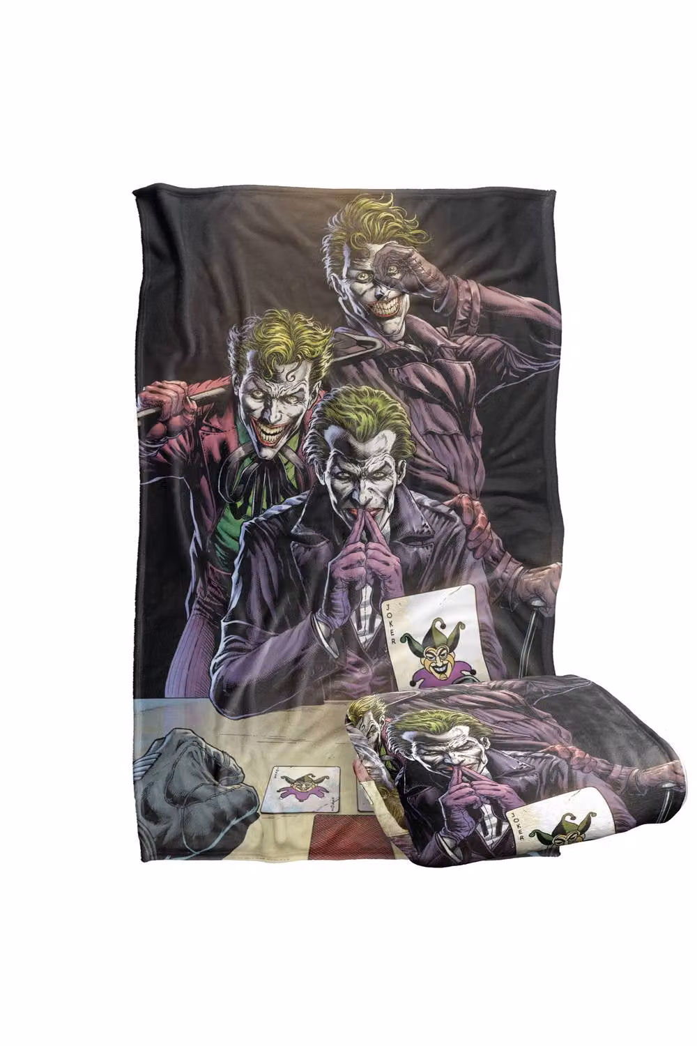 Warner Bros. Batman Three Jokers Super Soft Silky Touch Fleece Throw Blanket, Multicolour, W: 91.44 cm x L: 147.32 cm – 7
