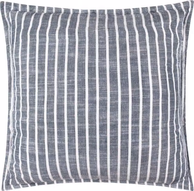 Make It A Home Blue Striped Cotton Square Outdoor Cushion Cover