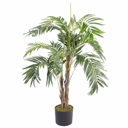 Leaf Premium Artificial Palm Tree in Green, Height: 120 cm
