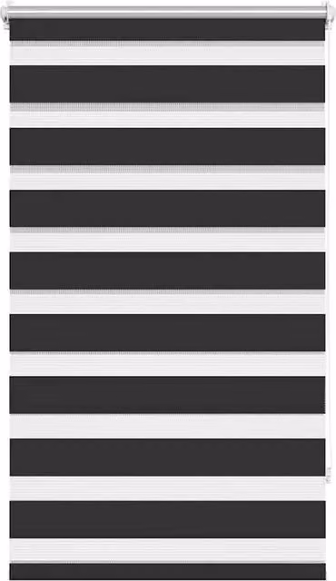 Berkfield Home Zebra Blind, Black and White Multicolour, W: 70 cm, H: 120 cm – 1