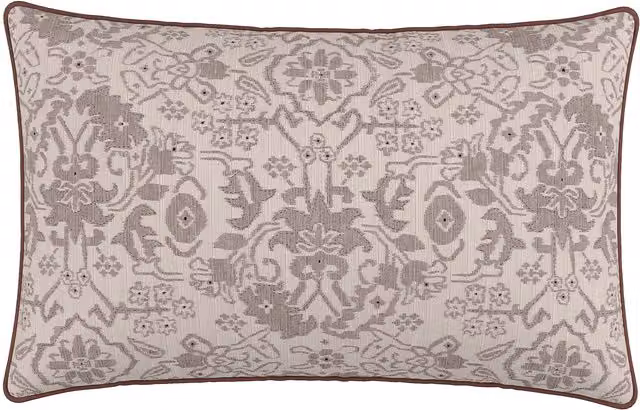 Bedeck of Belfast Kassi Floral Rectangular Cushion, Pink, W: 70 cm, H: 40 cm