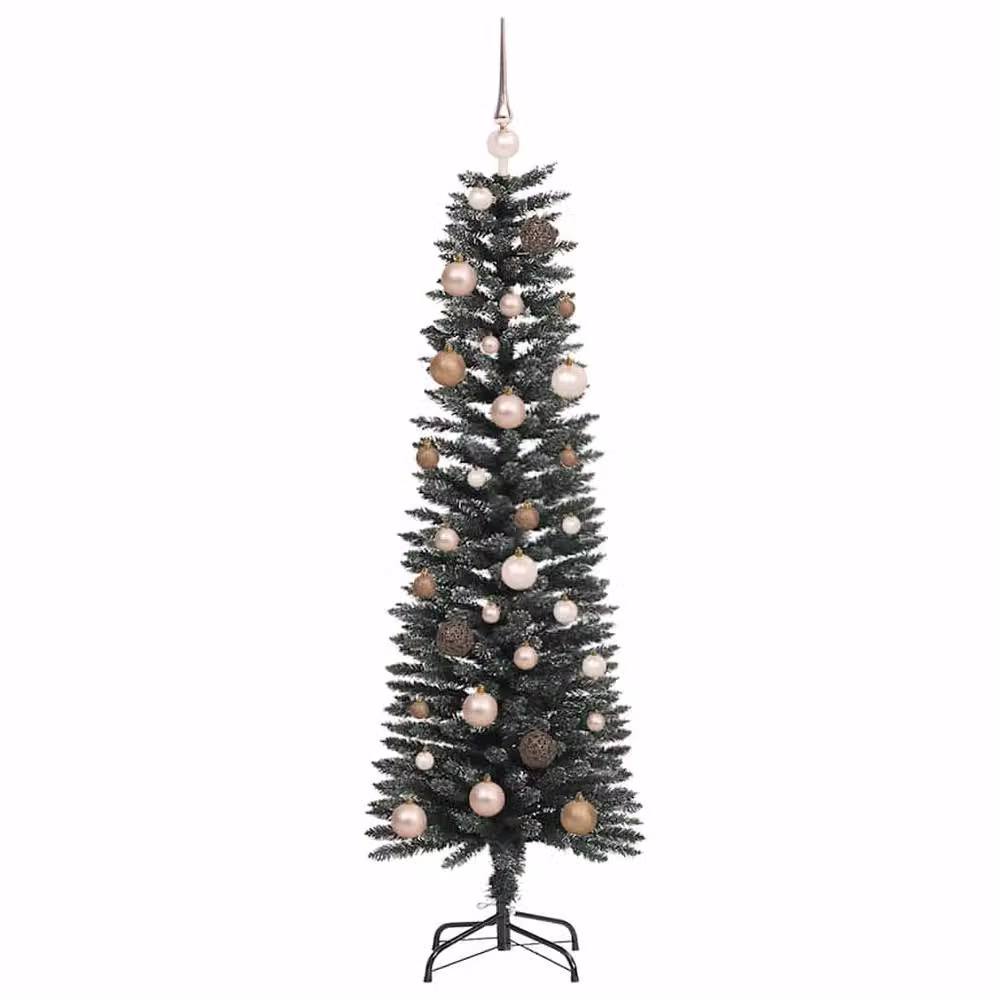 Berkfield Home Elegant Green Artificial Christmas Tree with 150 LEDs, H x W x D: 150 x 43 x 43 cm – 4