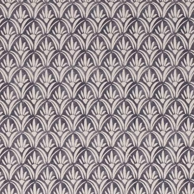 Ashley Wilde Mondrago Graphic Nature Fabric in Grey Smoke