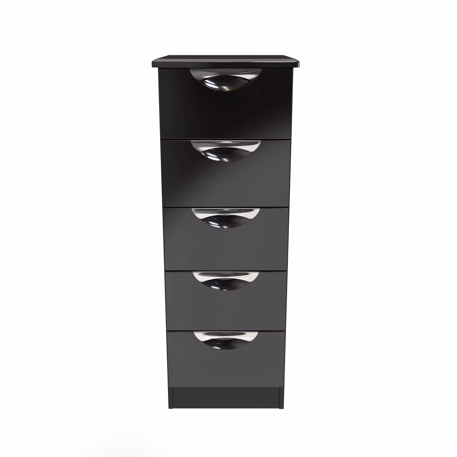 2 U Holborn Ready Assembled 5 Drawer Tallboy in Black – 2
