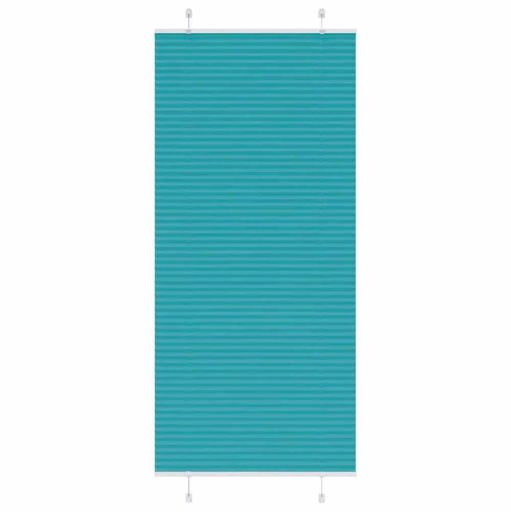Berkfield Home Single Pleat Petrol Green Polyester Blind, W: 90 cm, H: 200 cm – 2