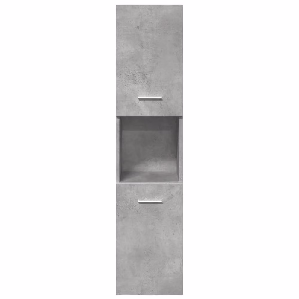 Berkfield Home 4 Piece Modern Bathroom Furniture Set in Matt Concrete Grey – 2