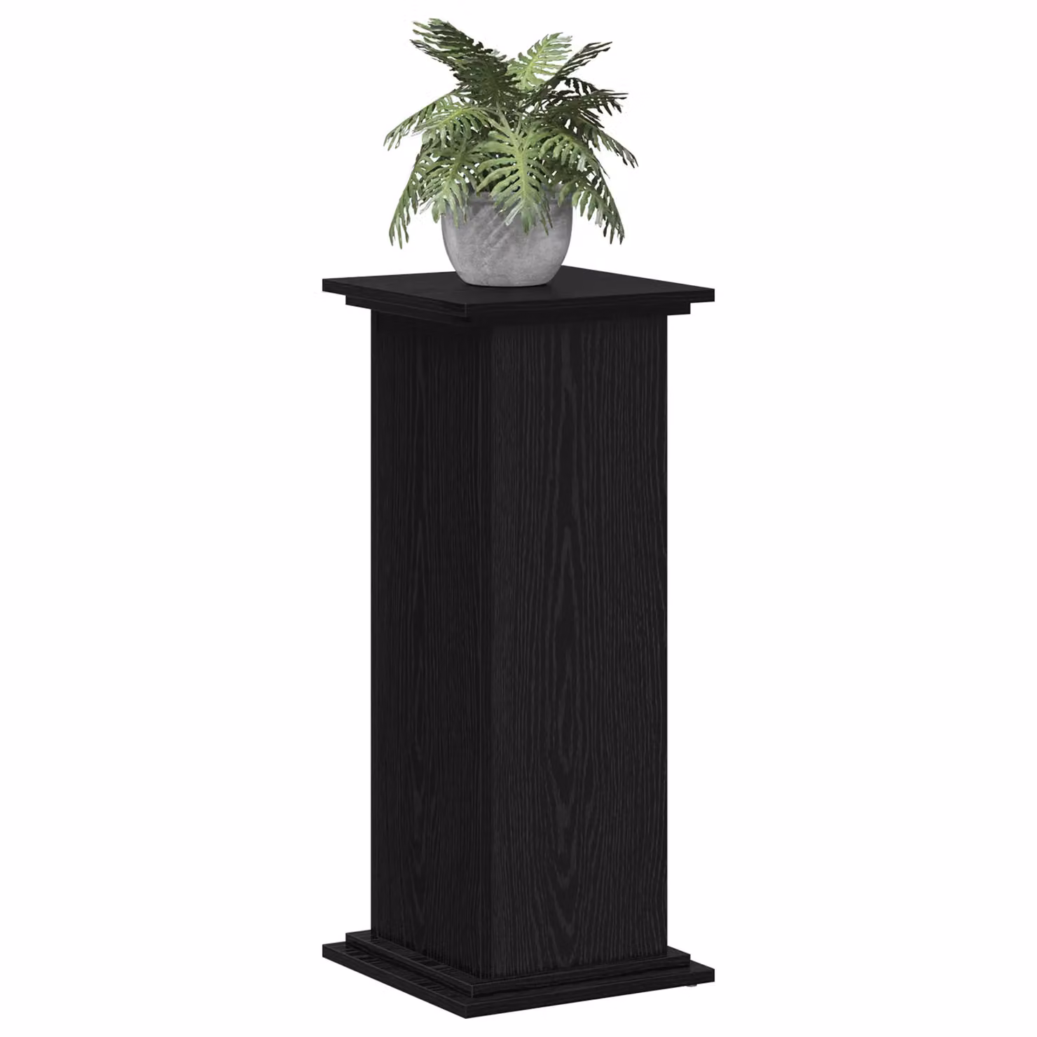 Berkfield Home Modern Black Plant Stand in Engineered Wood, W/D/H: 33 x 33 x 80 cm – 3