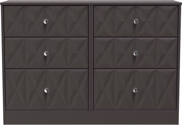 2 U Memphis 6 Drawer Wide Chest in Dark Grey – 1