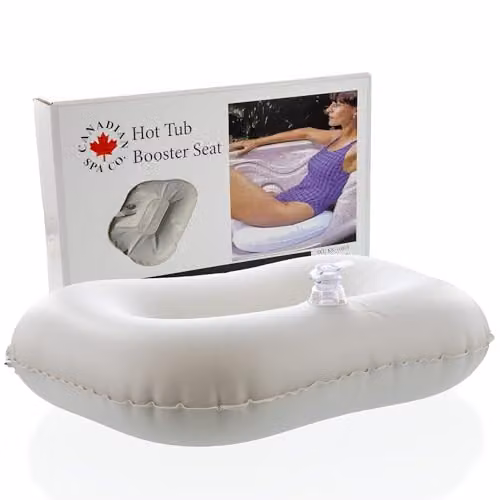 Canadian Spa Co. KA-10019 Inflatable Water Filled Pool Seat Cushion in White, W/D/H: 25.4 x 25.4 x 8.0 cm – 1