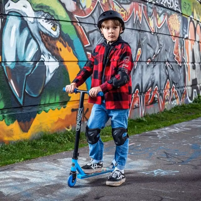 Xootz Monster Mash Up Stunt Scooter - Blue