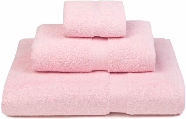 Companhia Nacional de Fiação e Tecidos de Torres Novas Almonda Baby Pink Cotton Terry Towel