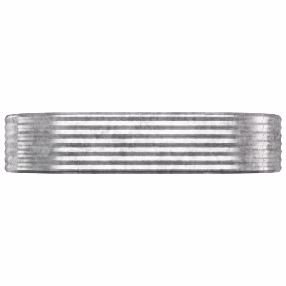 Berkfield Home Garden Raised Bed in Silver Powder-coated Steel, W/D/H: 175 x 100 x 36 cm – 3