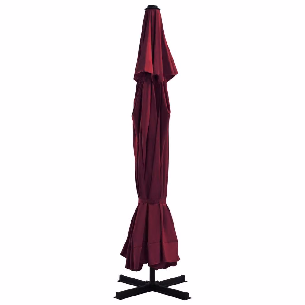 Berkfield Home Outdoor Parasol with Aluminium Pole, Bordeaux Red, 500 cm – 3