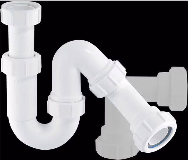 McAlpine SP10 1.25 inch 75mm Tubular Swivel All-in-One Water Seal Trap in White – 1