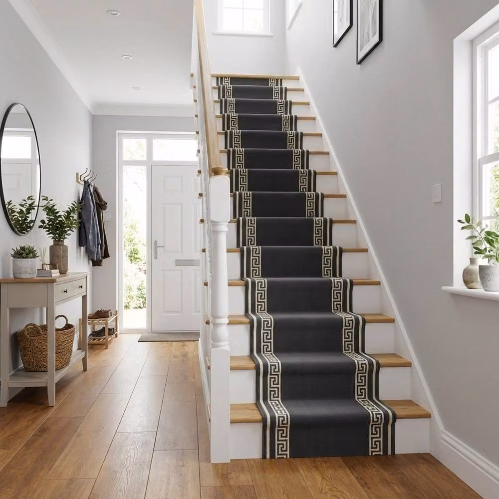 runrug Soft and Durable Stair Runner in Grey, 100 cm x 600 cm – 8