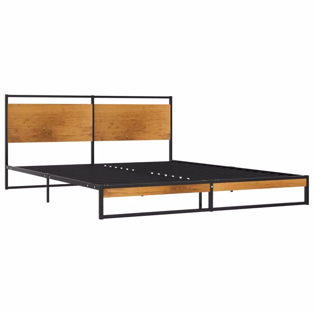 Berkfield Home Metal Bed Frame in Black, W/D/H: 160 x 200 cm – 2