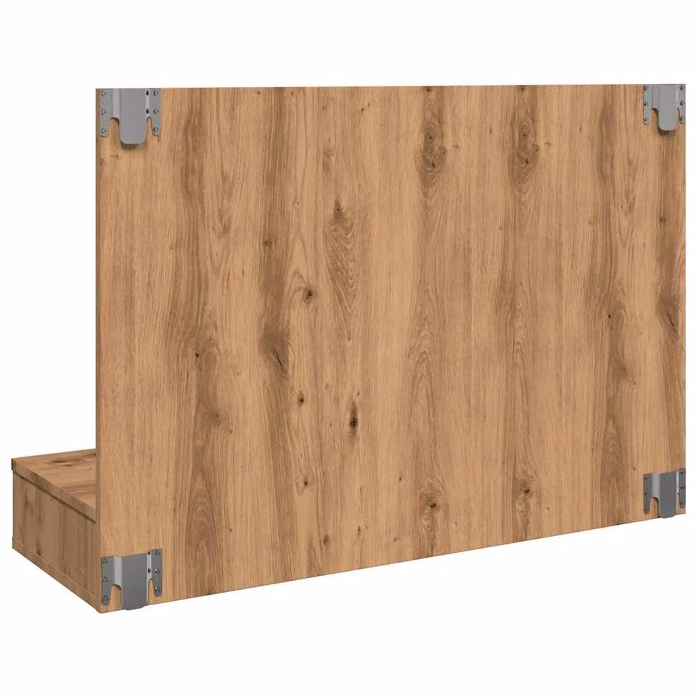 Berkfield Home LED Mirror Cabinet in Artisan Oak Brown, W: 90 cm, D: 31.5 cm, H: 62 cm – 5