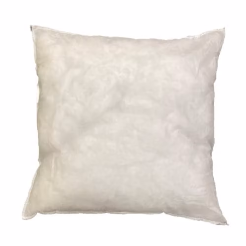 HomeSpace Direct White Hollowfibre Square Cushion Inner Pad, W/D/H: 56 x 56 x 56 cm