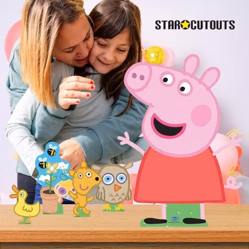 Star Cutouts Peppa Pig Friends Multi Pack Cardboard Cutouts, Multicolour, Height: 62 cm – 3