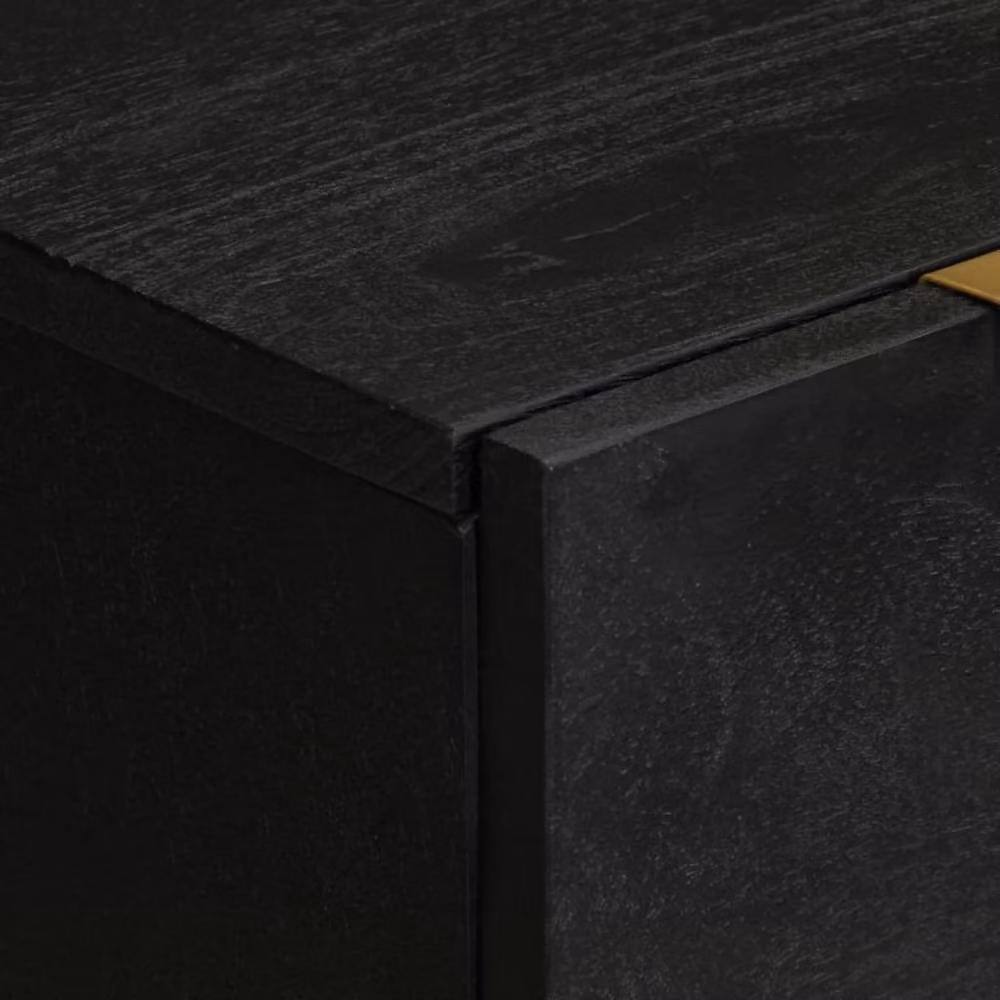 Berkfield Home Modern Black Matt Sideboard, W/D/H: 60 x 33 x 75 cm – 4