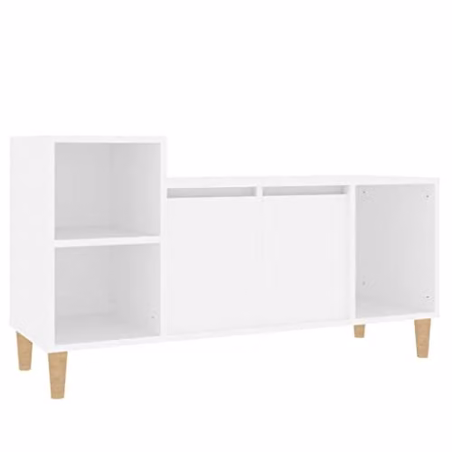 vidaXL Modern White TV Cabinet in Engineered Wood W/D/H: 100 x 35 x 55 cm