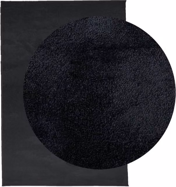 Berkfield Home OVIEDO Short Pile Rug, Black, W: 200 cm, D: 280 cm – 1