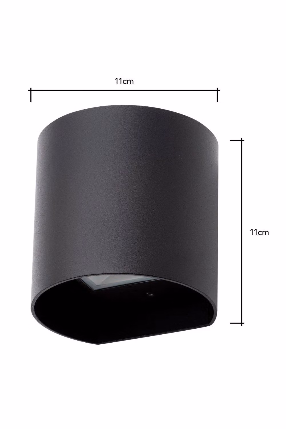 BHS Lighting Davis Modern Round LED Up & Down Outdoor Wall Light in Black – 4