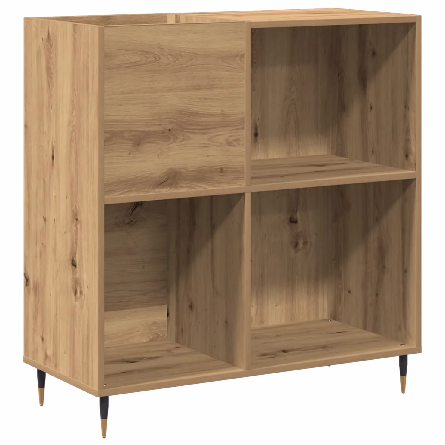 Berkfield Home Vintage Record Cabinet in Brown, W/D/H: 84.5 x 38 x 89 cm – 2