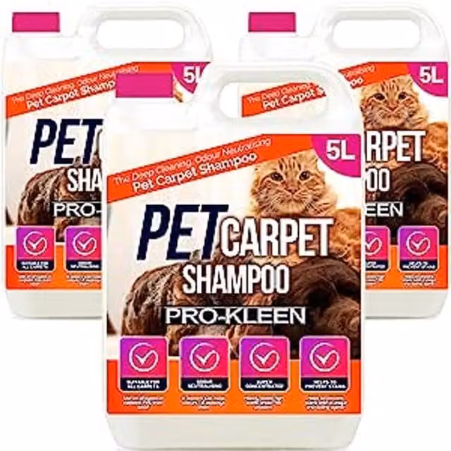 Pro-Kleen Pet Carpet and Upholstery Shampoo with Odour Treatment, Pink, 15 kg