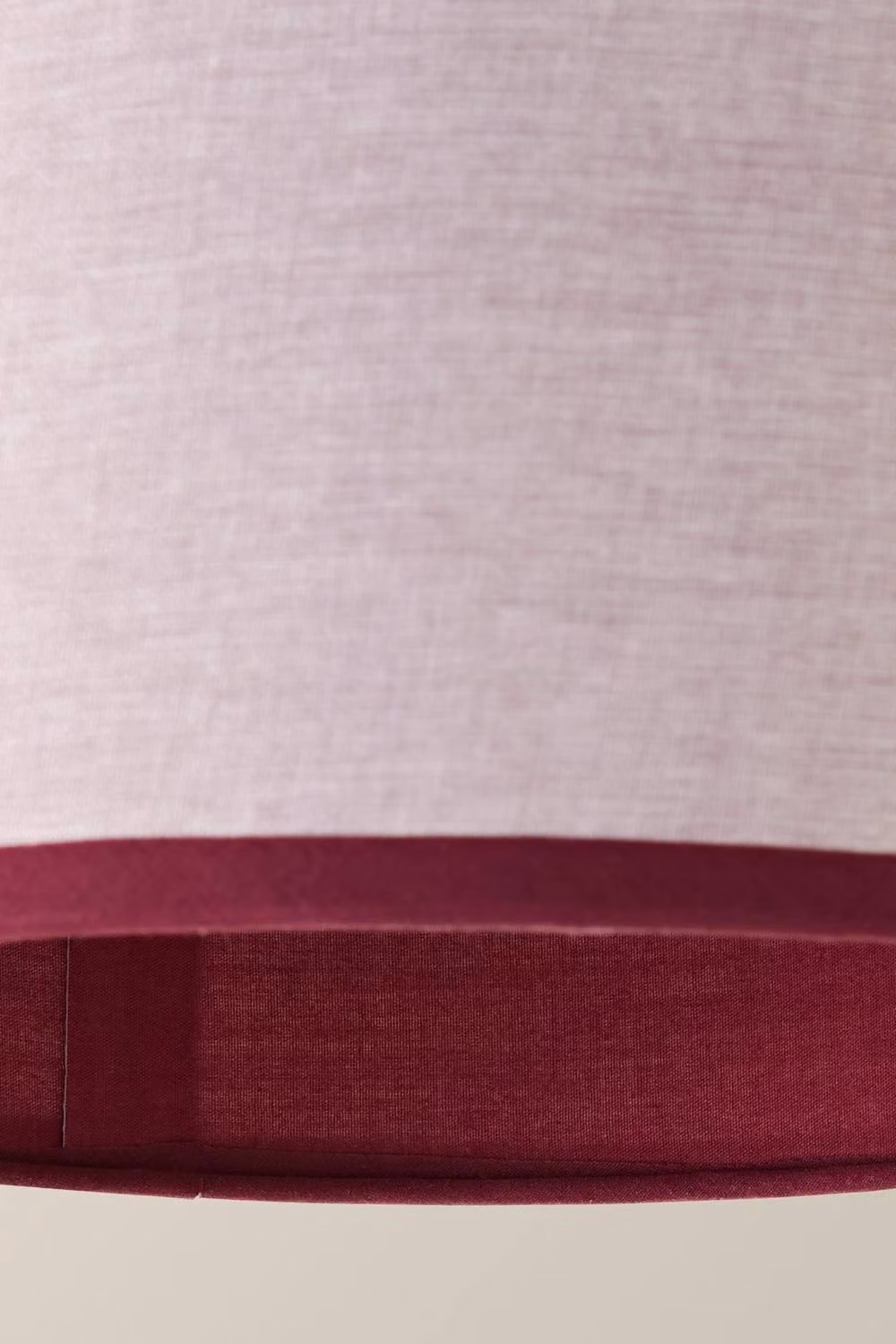ValueLights Kiara Small Pink Linen Woven Drum Easy Fit Ceiling Lamp Shade with Dark Pink Inner Trim – 2