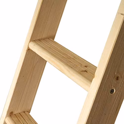 TB Davies LuxFold 3-section Wooden Loft Ladder with Hatch, Brown – 3