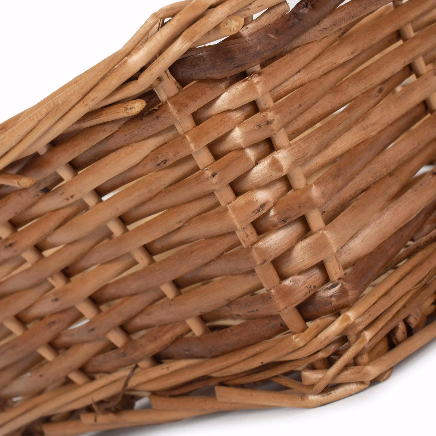 Red Hamper Tapered Split Willow Tray in Brown, 10 cm – 3