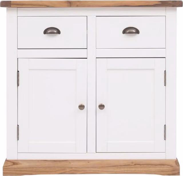 Cabinet Bits Tropea 2 Door 2 Drawer Sideboard in White MDF, Plywood and Pine