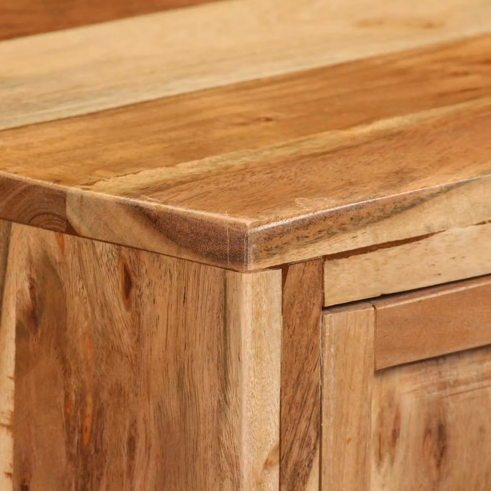 Berkfield Home Industrial Solid Acacia Wood Sideboard, Brown, W/D/H: 60 x 35 x 76 cm – 3