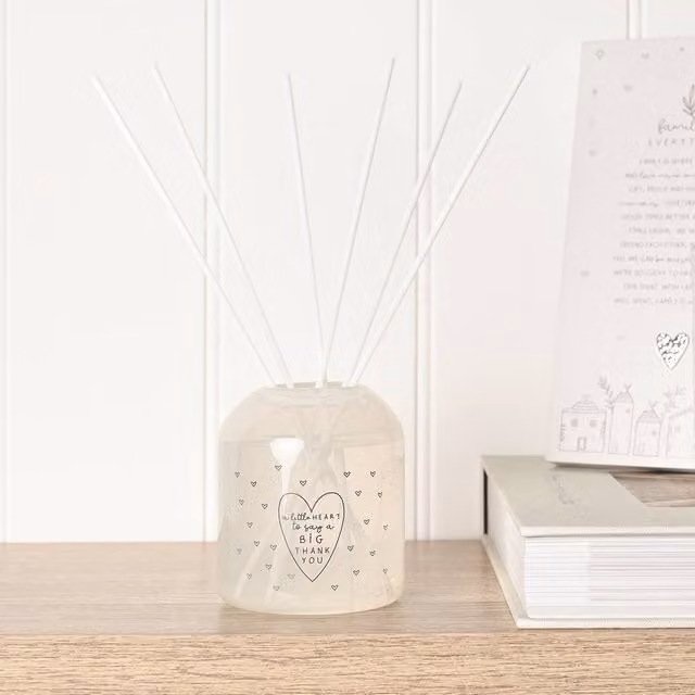 Moments Thank You Reed Diffuser, 200ml, Clear Glass