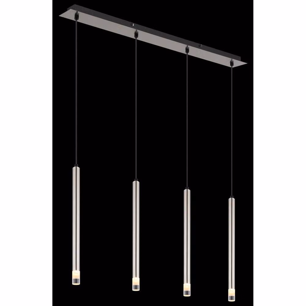 Netlighting Ryan Bar Pendant Ceiling Light in Grey with 4x G9 Bulbs, Height: 120 cm – 5